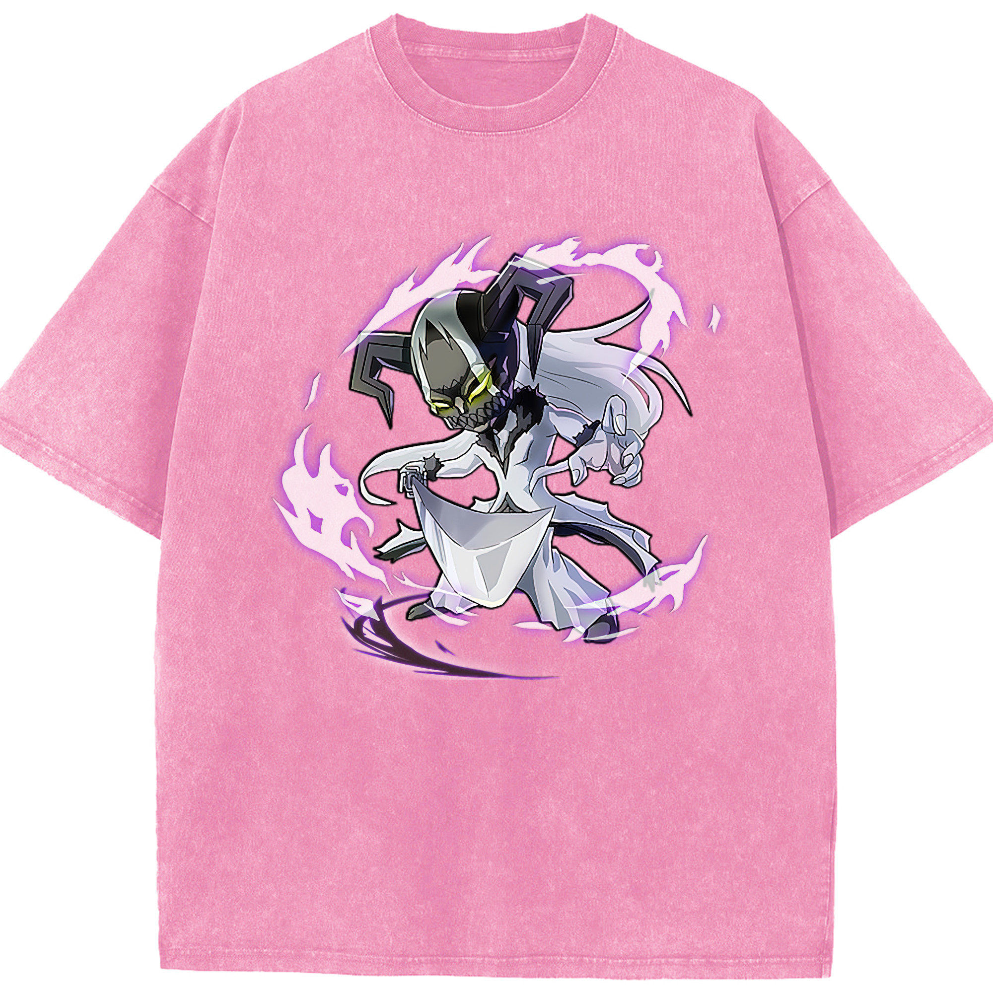 （画像用） ブリーチ 黒崎一護（くろさき いちご）BLEACH Kurosaki Ichigo 綿100% ヴィンテージ風 半袖Tシャツ（フロントプリント）